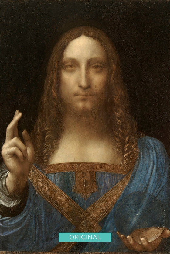 Salvator Mundi reproduction painting