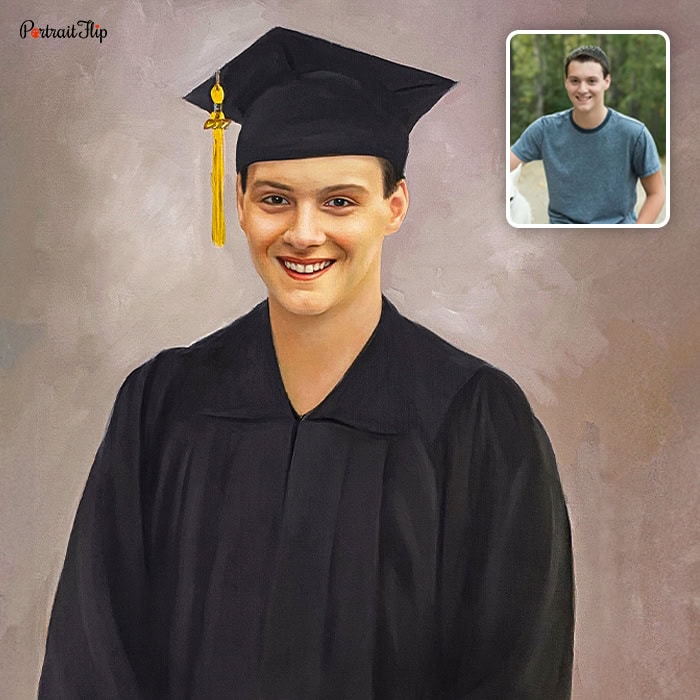 graduation acrylic painting