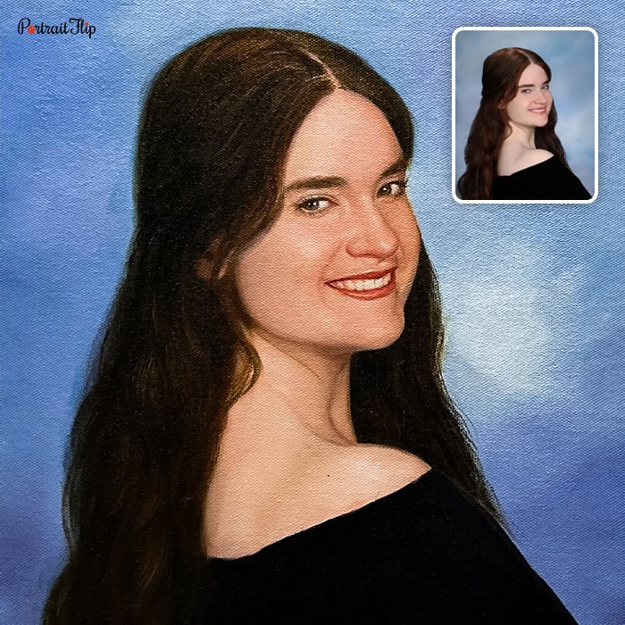 lady oil painting
