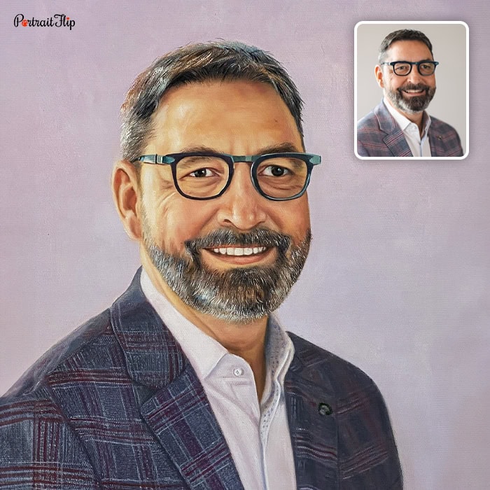 man oil portrait