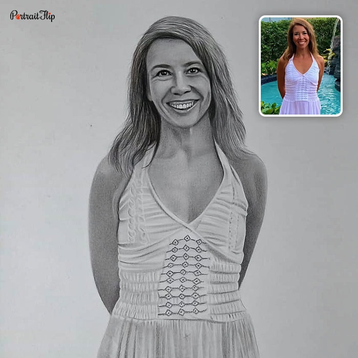 woman pencil sketch