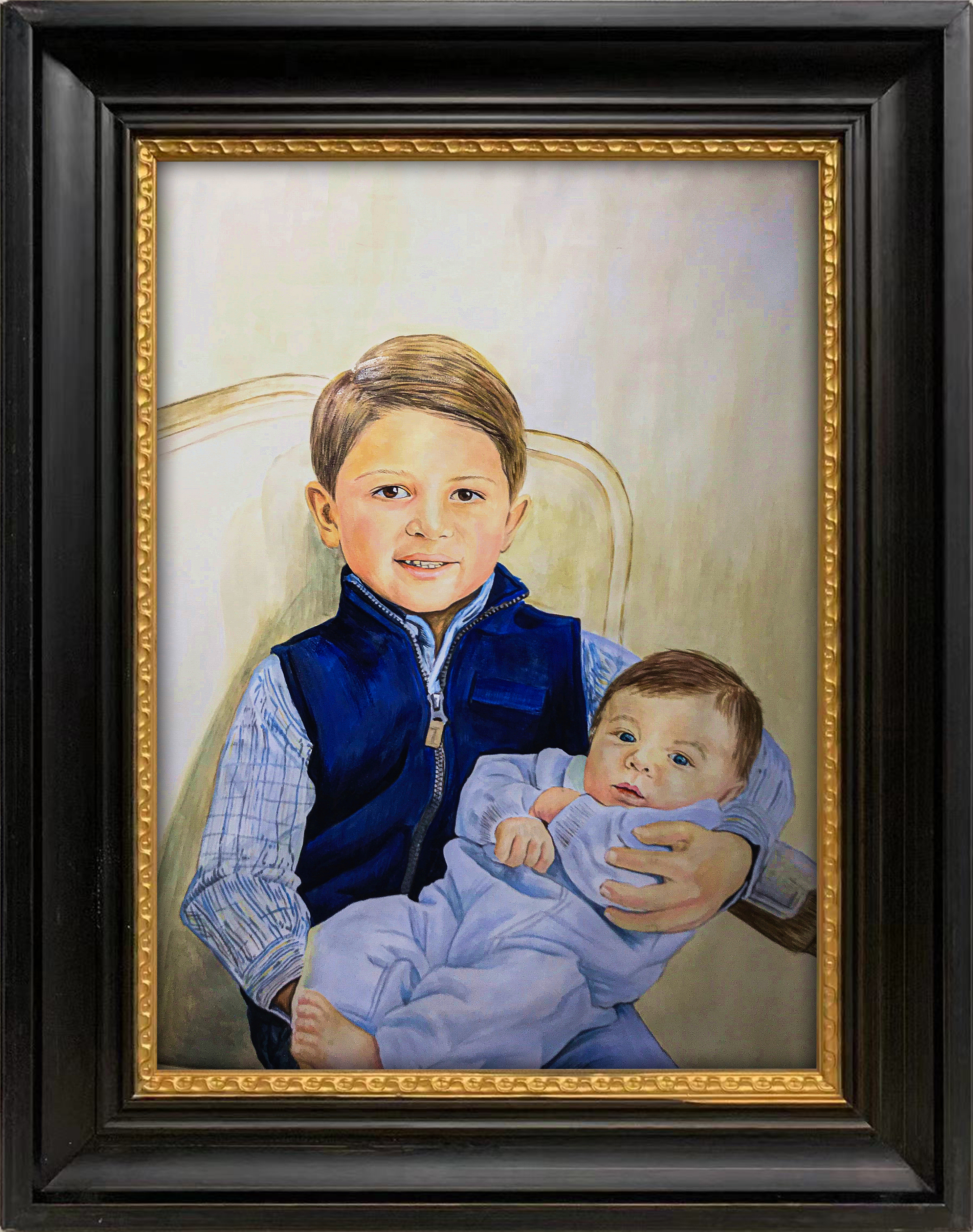 Antique Black Gold Frame