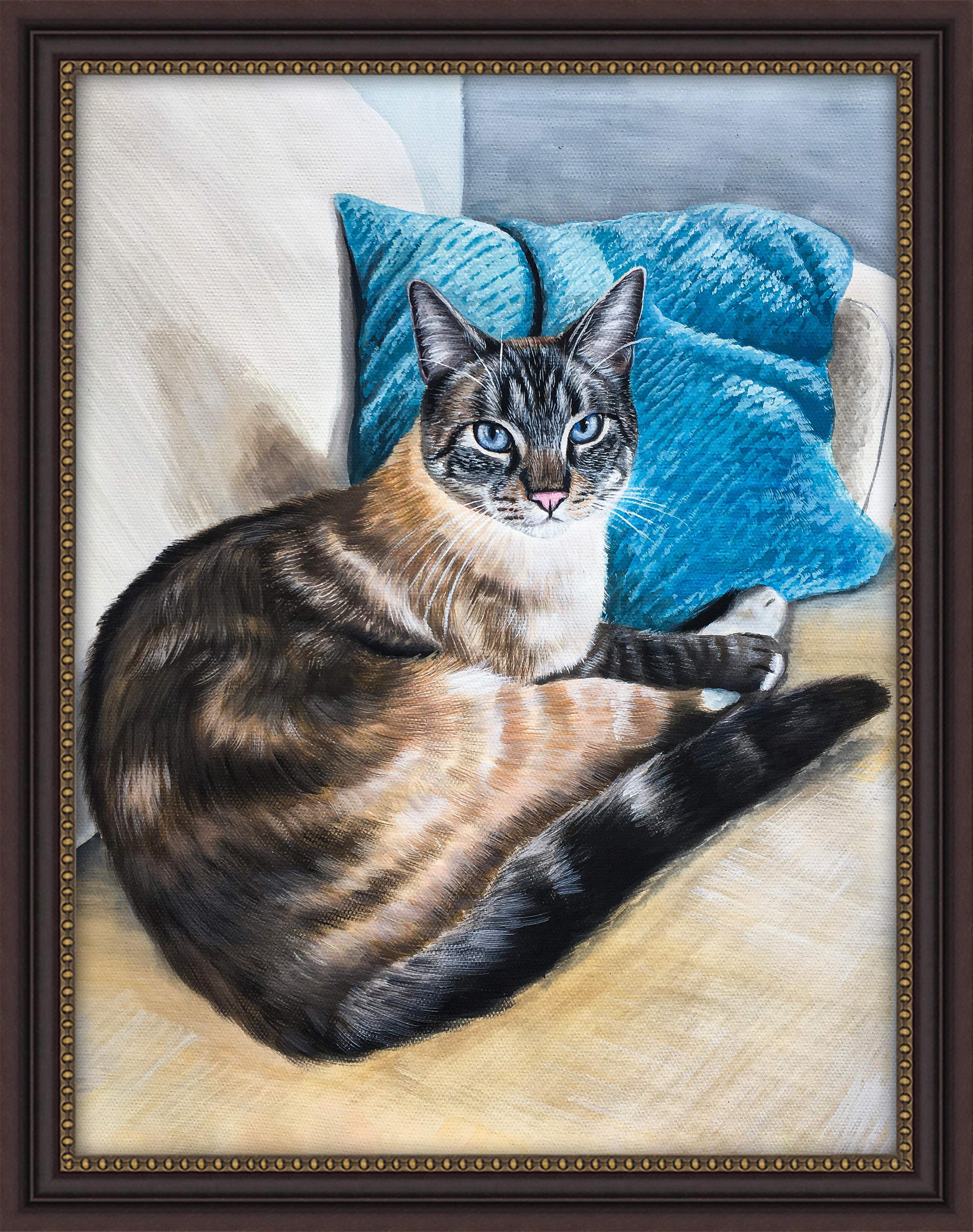 Brown Ornate Frame